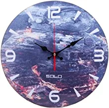 Generic Wood Wall Clock With Battery Operated For Home - Multi Color