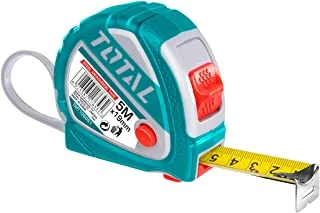 Total tmt126051 steel measuring tape with high performance - teal white