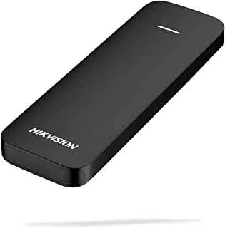 Hikvision Wind Portable SSD 512GB ، محرك أقراص الحالة الصلبة الخارجي ، ما يصل إلى 500 ميجابايت / ثانية تقنية NAND ثلاثية الأبعاد ، Type-C PSSD للكمبيوتر / الكمبيوتر المحمول / Mac / Android (512 جيجابايت ، أسود)