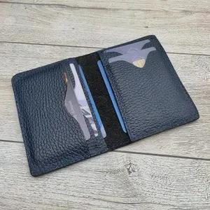 Dr.key Genuine Leather For Men - Bifold Card Wallets -1007LM-grblue