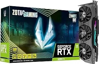 ZOTAC Gaming GeForce RTX 3080 Ti Trinity OC 12GB GDDR6X 384-bit 19 Gbps PCIE 4.0 بطاقة رسومات للألعاب ، IceStorm 2.0 Advanced Cooling ، Spectra 2.0 RGB Lighting ، ZT-A30810J-10P