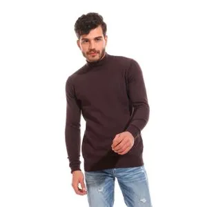 Caesar Mens Wool Pullover With High Neck