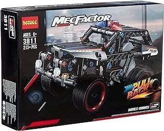 Decool 3811 pull back racing car: shadow-destruction wheel-soul chaser vehicle