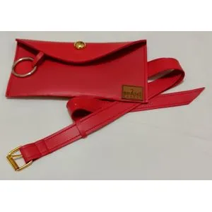 Brand Stores Waist Leather Bag - Brand Stores - Red