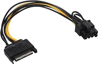 Generic Single sata 15pin to 6pin power cable for gpu