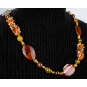 Colorful Crystal Beads Necklace - Multicolour