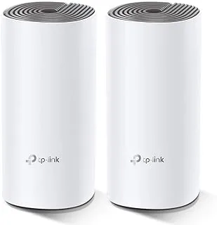 TP-Link Deco E4 Whole Home Mesh Wi-Fi System, Seamless and Speedy (AC1200) for Large Home, Work with Amazon Echo/Alexa, Router and WiFi Booster Replacement, Parent Control, Pack of 2