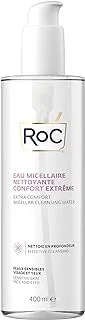 Roc extra comfort micellar cleansing water sensitive skin, face and eyes effective cleansing minimises allergy risks 400 ml