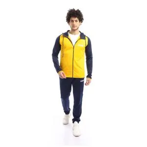 Caesar Hoodie With Pants Training Suit - Yellow * Blue