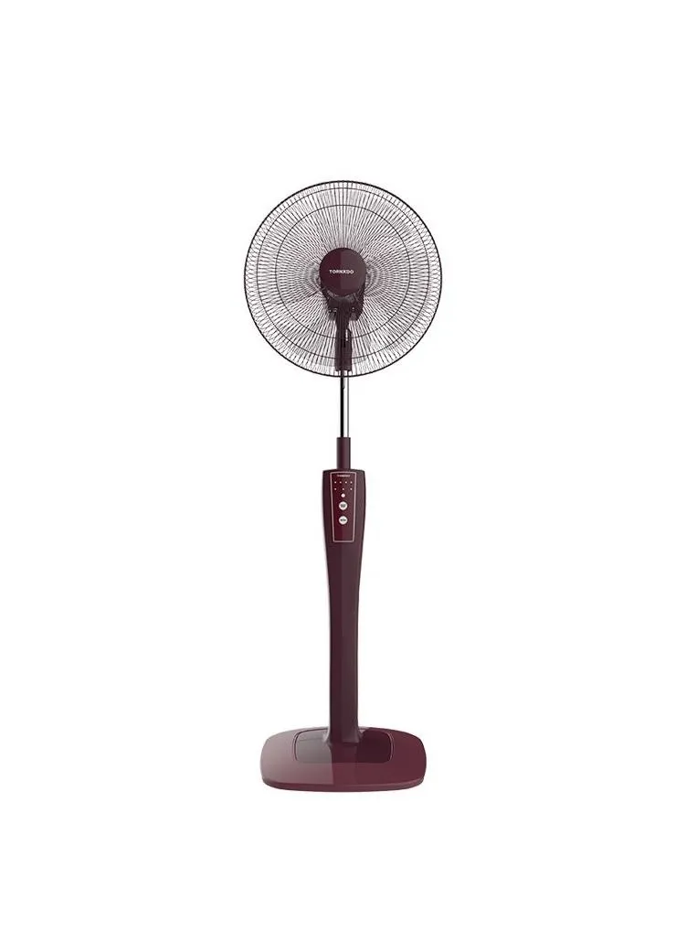 TORNADO TORNADO Stand Fan 16 Inch, 4 Blades, Remote, Vino TSF-75RED