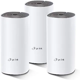 TP-Link Deco E4 Mesh-WLAN 3-Pack (Router, 2 Extender) (AC1200) - White