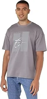 Anta SS TEE FOR MEN IN SANDSTORM GREY SIZE M- Fitted