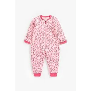 Mothercare Pink Leopard-print Wadded Walk In Sleeper
