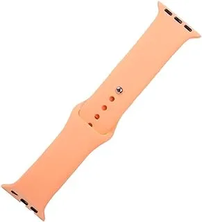 Generic Silicon waterproof wide watch replacement strap compatible for watch 38mm, 40mm or 41mm - light salmon