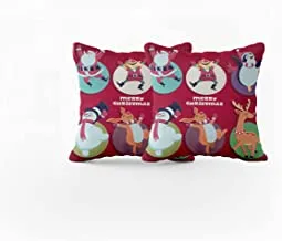 Jalsa christmas decorative pillow covers size: 45 cm × 45 cm multicolor