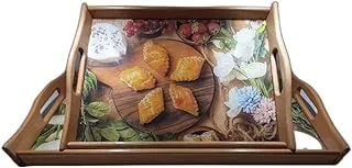 Beech wood tray with engraving (set of 2) bwte11