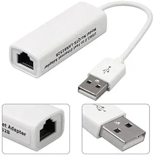 محول USB 2.0 إلى RJ45 Network Card Lan لنظام التشغيل Mac / OS / Android (10 / 100Mbps)