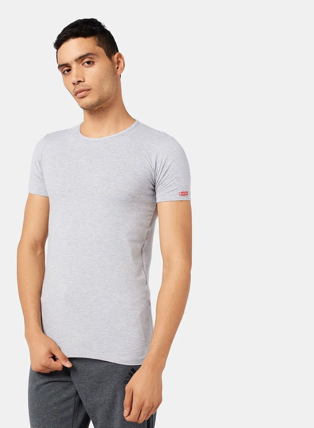 COTTONIL Basic Cotton Crew Neck Undershirt