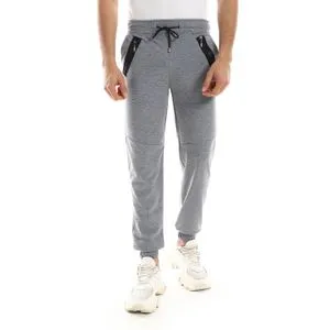 Caesar Detailed Casual Sweatpants With Two Zipper In Side