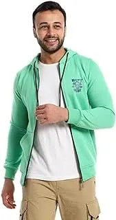 CAESAR Mens Mens Printedox Hoodie With Front Pockets and through zipper HOODIE