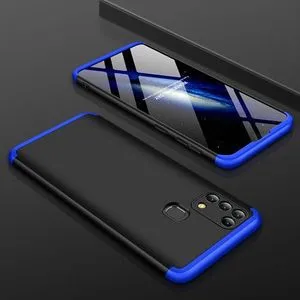 3In1 360° Case Full Protection Cover With Camera Protection For Samsung M31 - Black/Blue.