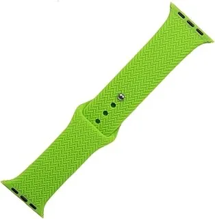 Generic Silicon waterproof watch replacement strap compatible for watch 42mm, 44mm or 45mm - green