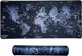 World map speed locking edge large natural rubber waterproof mouse pad