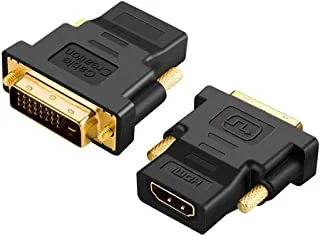 Zonic Z1013 محول DVI إلى HDMI يدعم دقة 1080P Dvi 24+1 لجهاز الكمبيوتر المحمول - تلفزيون أسود