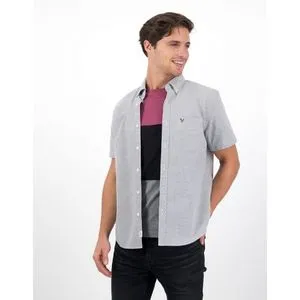 American Eagle Classic Fit Oxford Short-Sleeve Button-Up Shirt