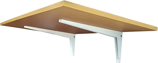 Home gallery wall mounted folding drop leaf desk 120 x 60 cm beige