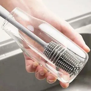 Bottle And Feeding Bottle Cleaning Brush - Gray