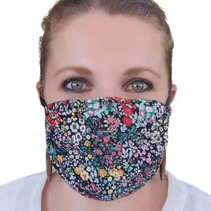 Minerva 50% Cotton - 50% Jersey Face Mask - 2 Layers - 3 Pieces - Flower