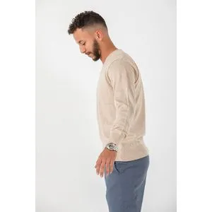 Dress Code V-neck Pullover In Beige