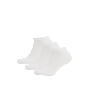 Defacto 3-Pieces Man White Low Cut Socks