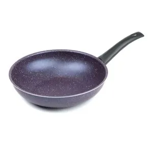 Lazord Granite Deep Frying Pan - 28 Cm - Purple