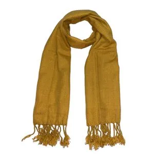 Scarf Collections Solid Winter Scarf/Shawl/Wrap/Keffiyeh/Headscarf/Blanket For Men & Women - Small Size 45x175cm - Mustard