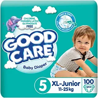 Good Care Baby Diapers - Mega Pack - Junior Size 5 - 100 Pieces