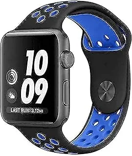 MARGOUN Silicone Sport Band for Apple Watch 49mm 45mm 44mm 42mm Soft Replacement Wrist Strap Compatible with iWatch Series ultra/8/7/SE/6/5/4/3/2/1,Nike+,Sport,Edition