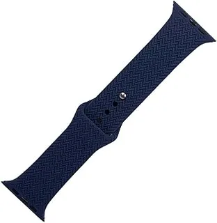 Generic Silicon waterproof watch replacement strap compatible for watch 38mm, 40mm or 41mm - navy