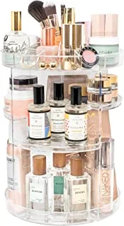 Generic SHOWAY Rotating Makeup Organizer | 360 Spinning Storage Display Case | Clear Acrylic Vanity & Bathroom Organizer for Skincare, Perfume, Cosmetic, Beauty, Make up and Essential Oil Products