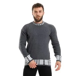 Caesar Wool Mens Pullover With Multi Design