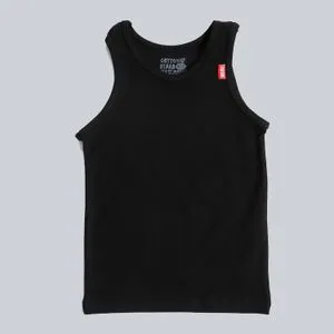 Cottonil Black -Stretch Boys Tank Top