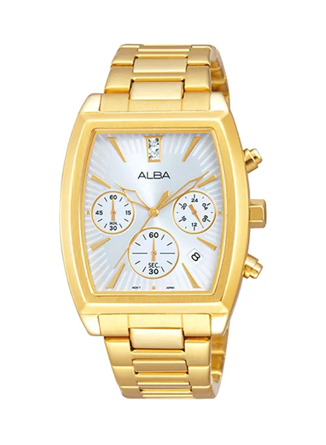 Alba Women's Stainless Steel  Chronograph Watch AT3694X