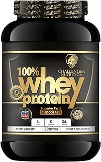 CHALLENGER NUTRITION - 100٪ بروتين مصل الحليب ، الشوكولاته ، 0.99 كجم