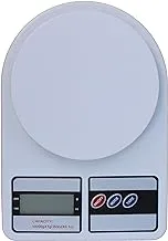 Generic Electronic Kitchen Digital Weighing Scale, Multipurpose, White, 10 Kg