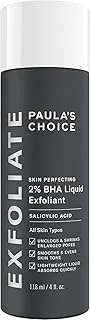 Paula's choice skin perfecting 2% bha liquid exfoliant, salicylic acid peel for face, blackhead, whitehead and blemish exfoliator - combination to oily & acne prone skin, 118 ml (Pack of 1)