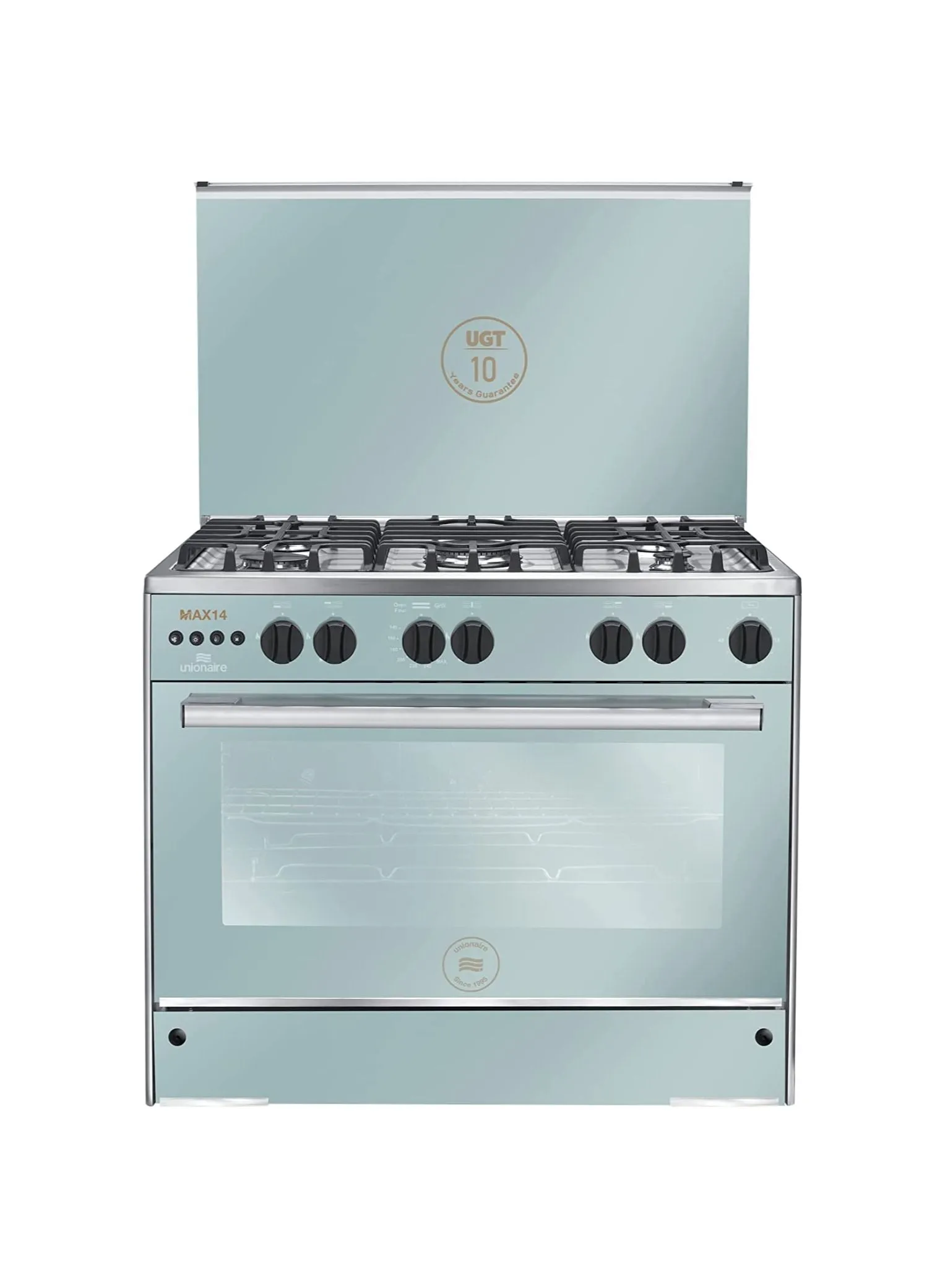 UNIONAIRE Unionaire MAX 14 90 VIP - Gas 5 Burners Cooker, 60 x 90 Stainless Steel - Fan - Half Safety