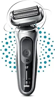 Braun Series 7 71-S1000s Wet & Dry Shaver With Travel Case, Silver