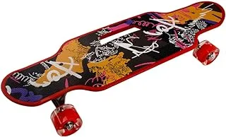 Gears skateboard 60cm complete skateboard for beginners kids and adult - multicolor H1960