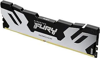 Kingston Fury Renegade DDR5 Silver 16GB 6400MT / s DDR5 CL32 DIMM وحدة واحدة لذاكرة الألعاب المكتبية - KF564C32RS-16